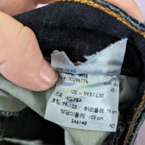 Levi' Strauss & Co Signature Dark Blue 5 Pocket Jeans - Picture 7 of 8